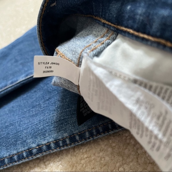 Madewell Pants Womens 25 Distressed Blue Step Hem Denim High Rise Skinny Jeans - Picture 5 of 10